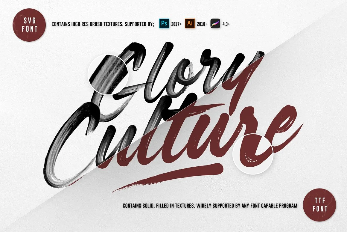 Glory Culture SVG Font 5