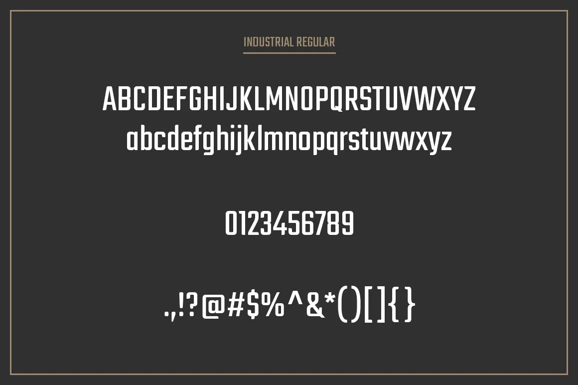 Industrial Font Collection 5