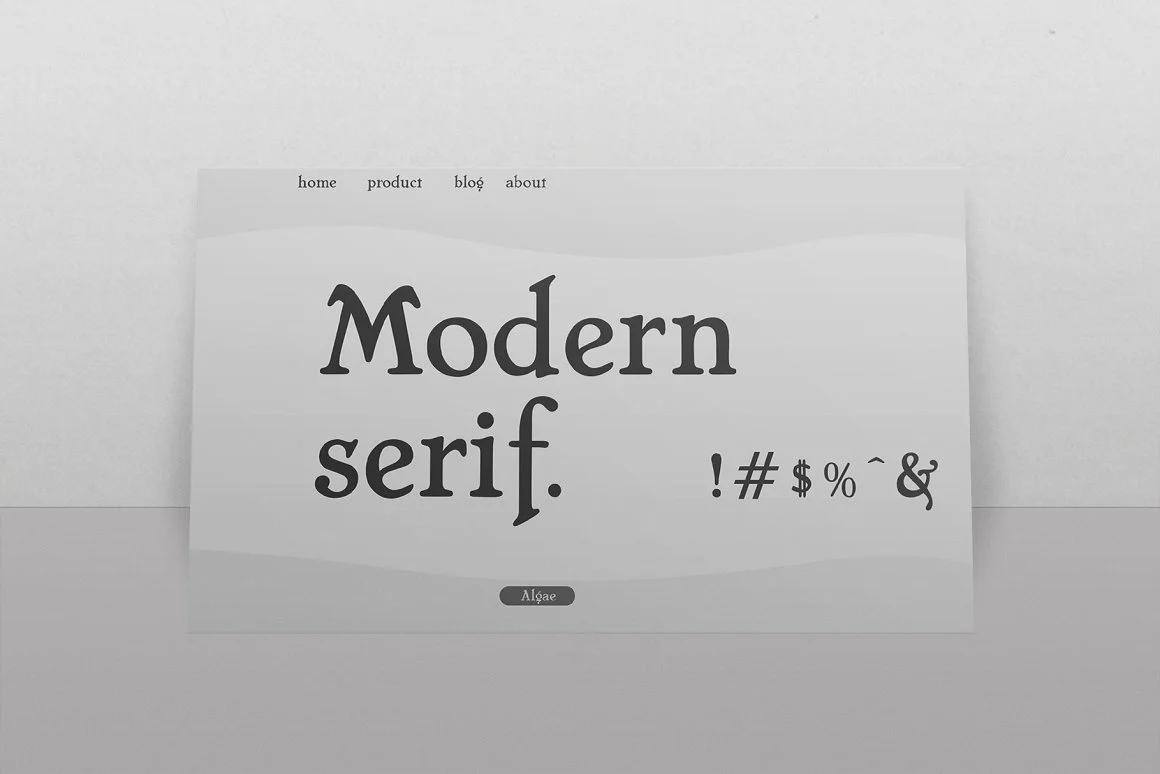 Algae Modern Serif Font 5