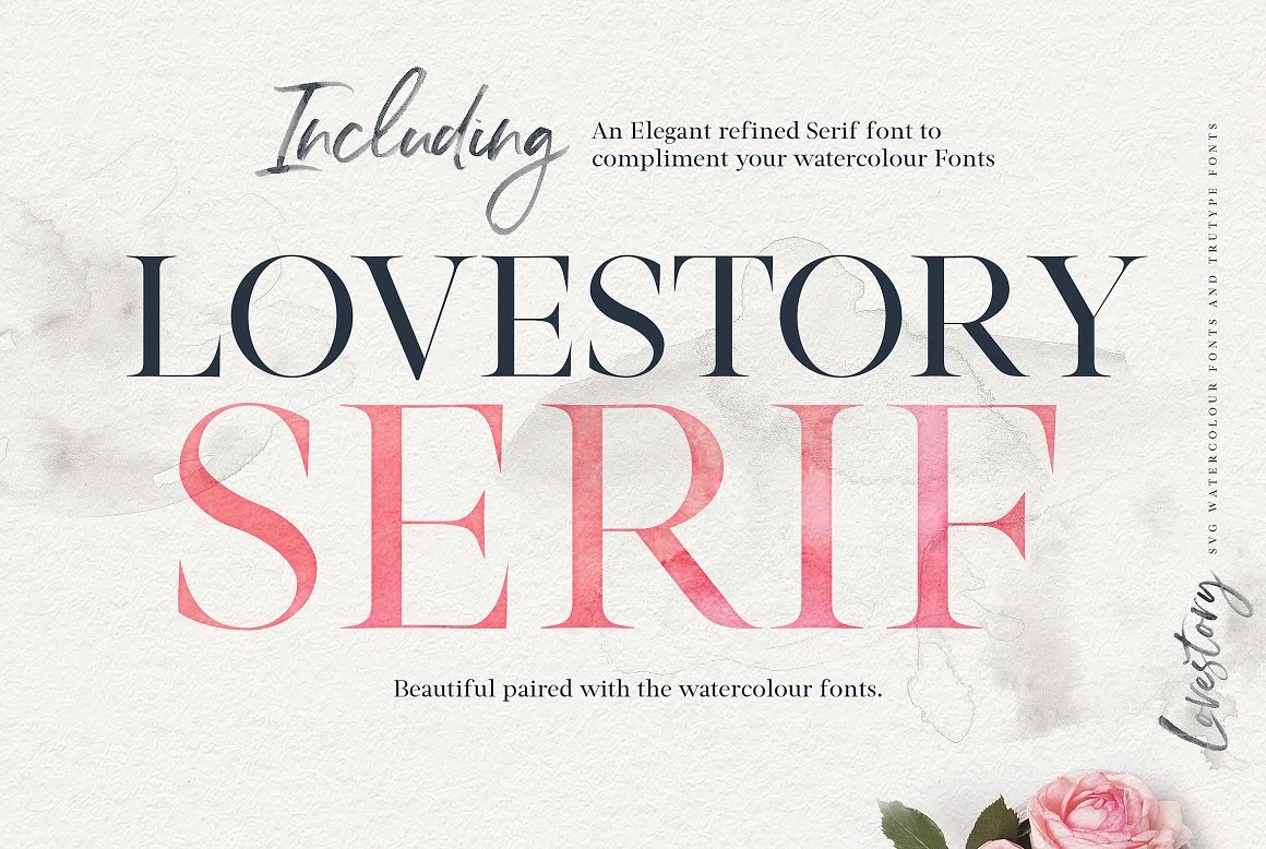 The Lovestory Font Collection 5