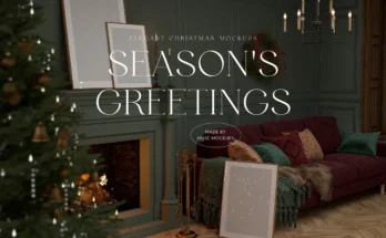 SEASON'S GREETINGS Christmas Mockups