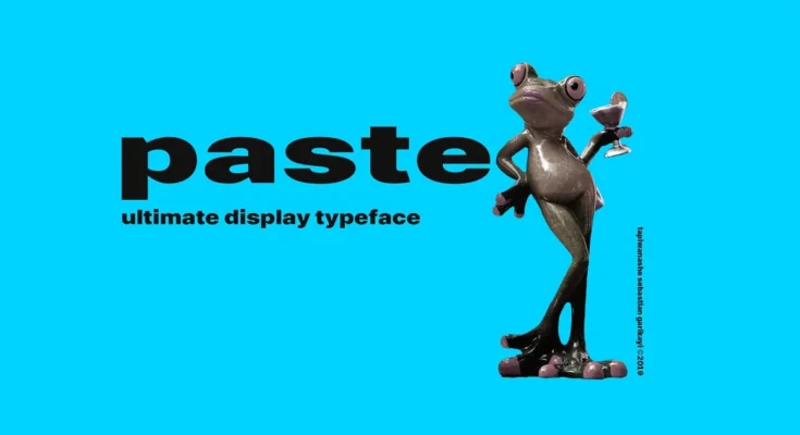 Paste Display Typeface