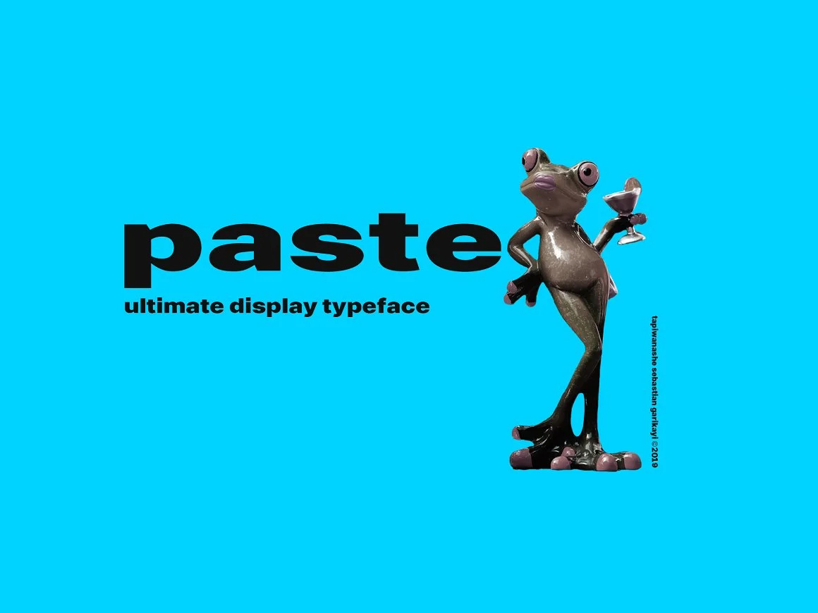 Paste Display Typeface