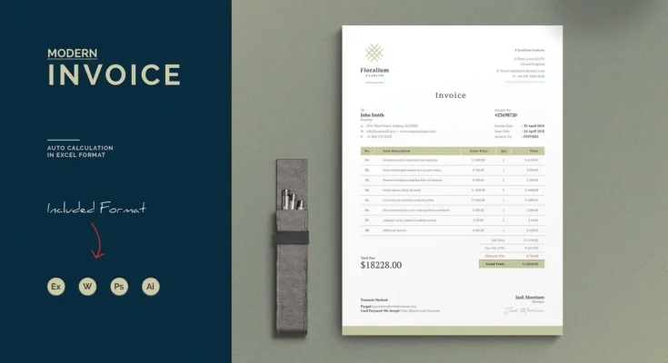 Invoice Stationary Template