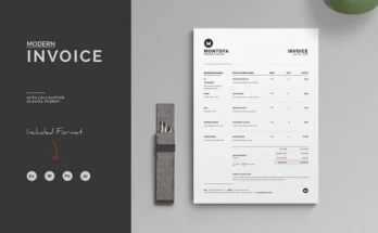 Stationery Invoice Template