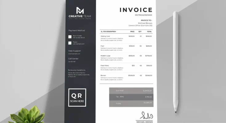 Invoice Template Layout