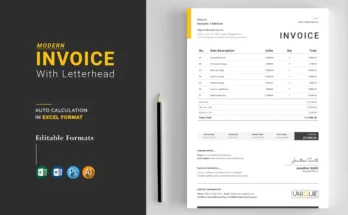 Invoice + Letterhead Template