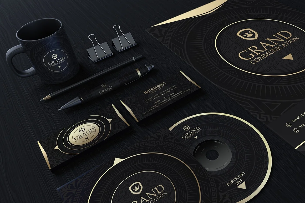 Gold And Black Corporate Identity