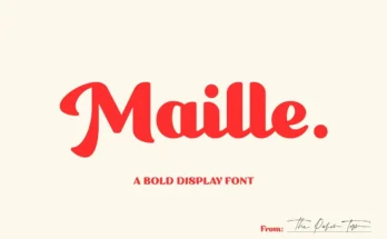 Maille - Bold Display Font