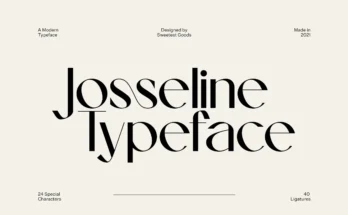 Josseline - An Elegant Typeface