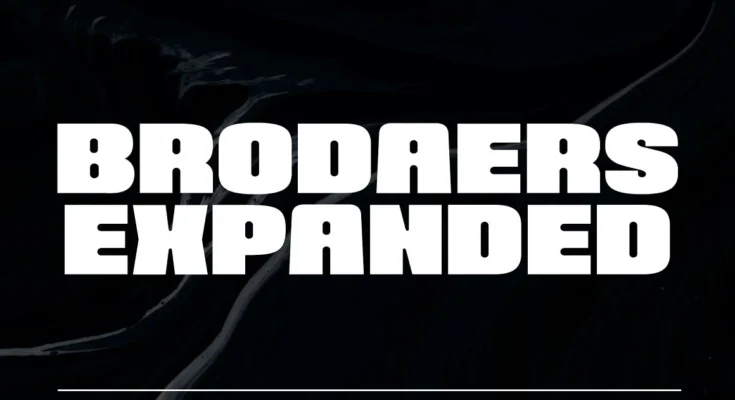 Brodaers Expanded Font
