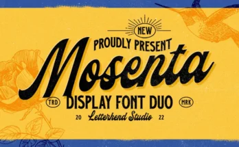 Mosenta - Display Font