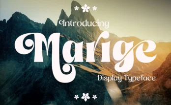 Marige - Display Typeface