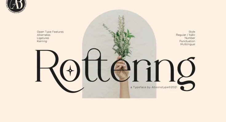 Rottering Serif Typeface