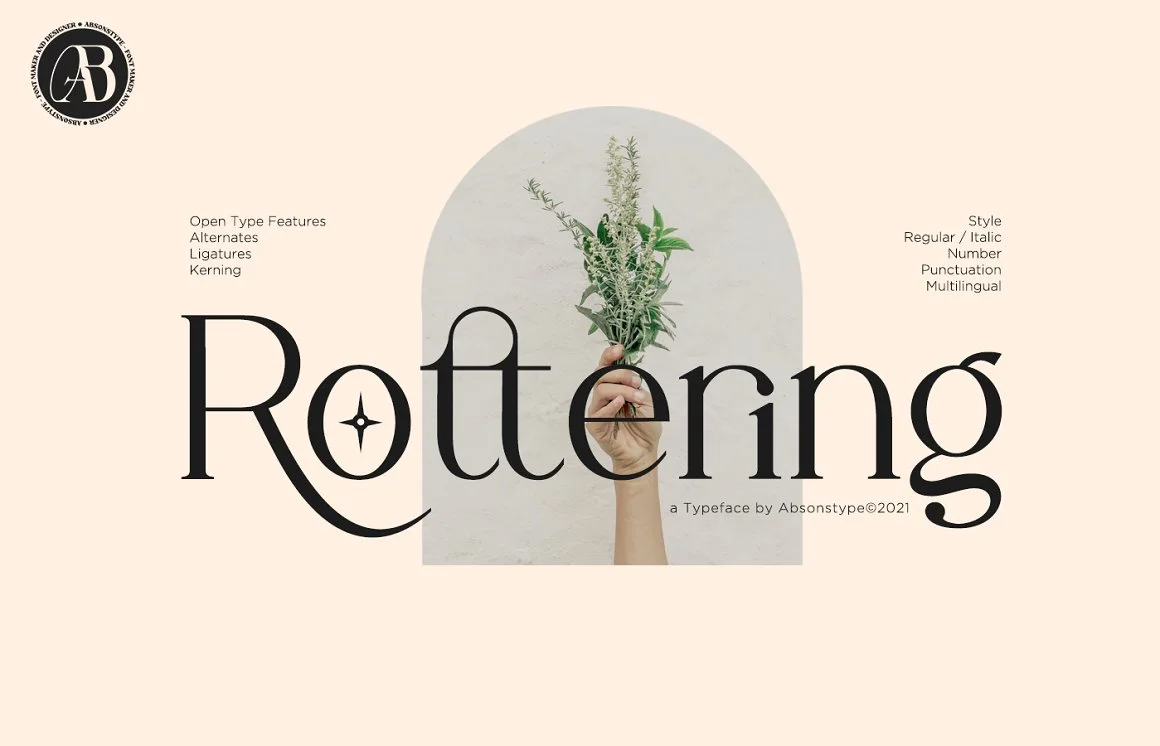 Rottering Serif Typeface