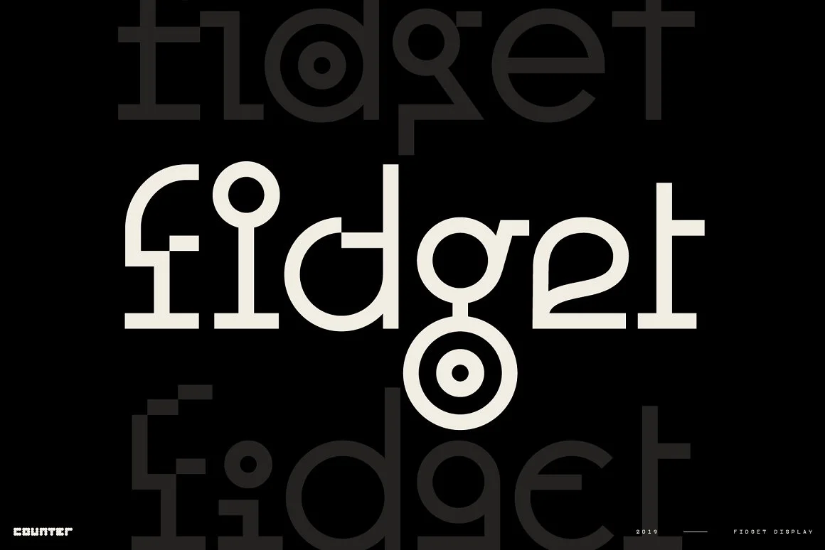 Fidget Display Font