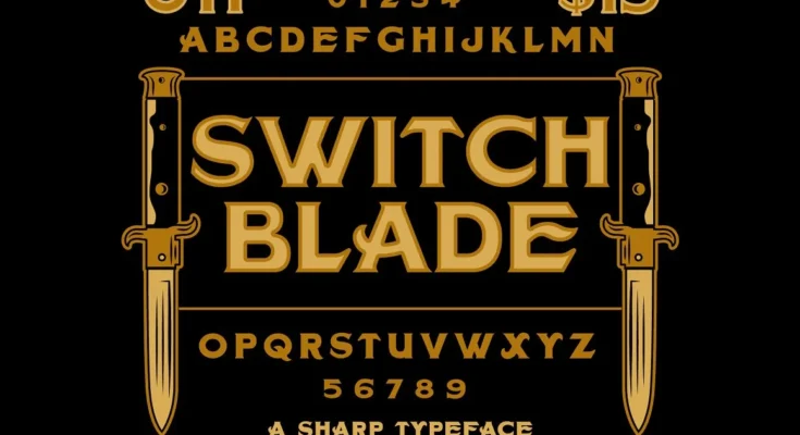 Switchblade Display Font