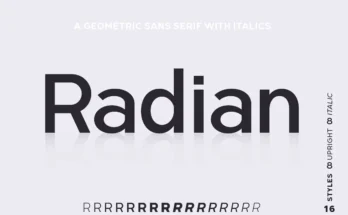 Radian Sans Serif