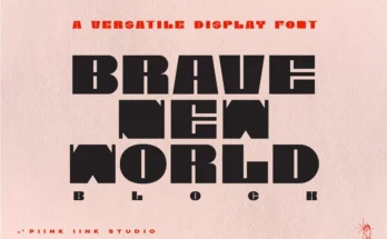 Brave New World Block - Font