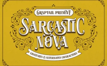 Sarcastic Nova Font