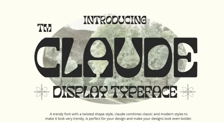 Claude Display Font