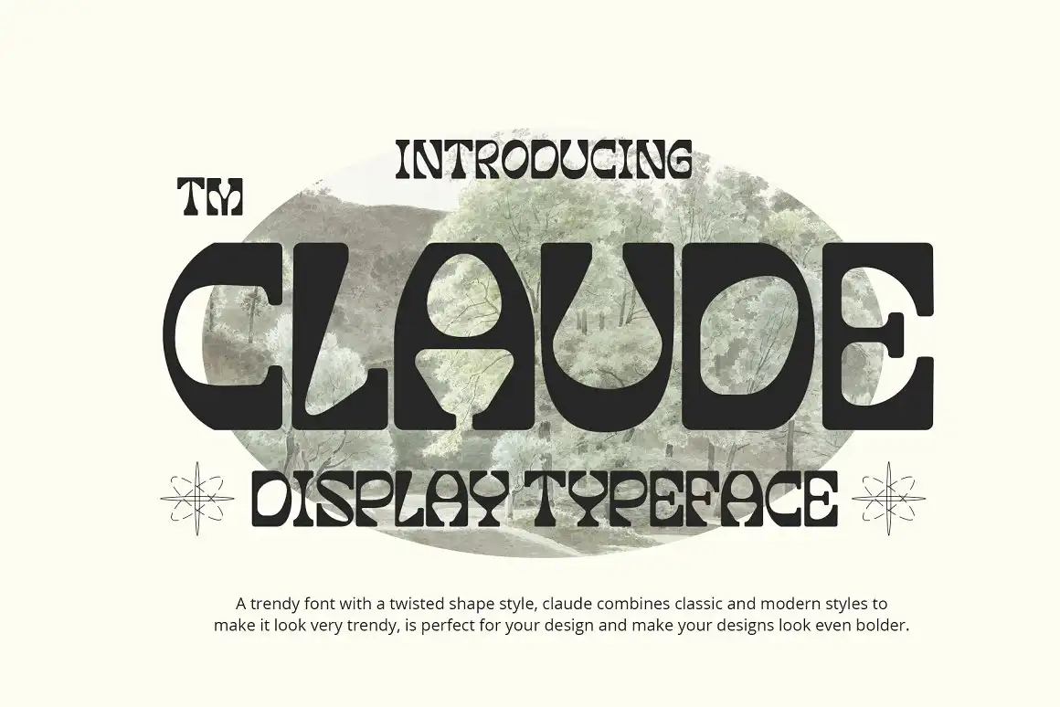 Claude Display Font