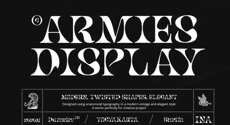 Armies Display Font