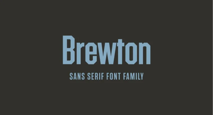Brewton — Vintage Sans Display Font