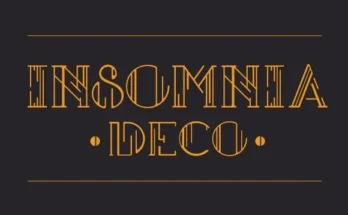 Insomnia Deco – Display Font