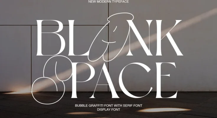 Blank Space Display Font