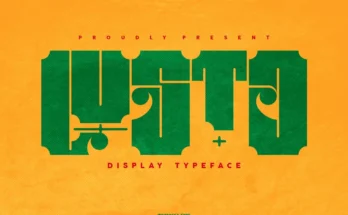 Lusto Display Font