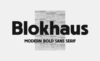 Blokhaus Display Font