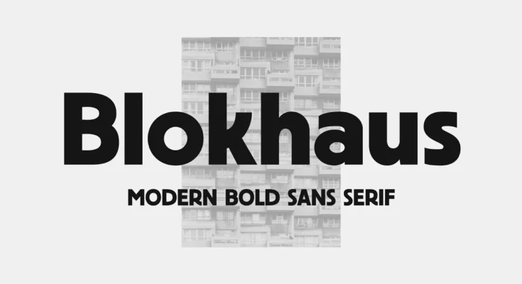 Blokhaus Display Font