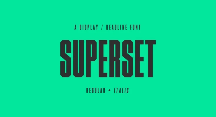 Superset Display Font