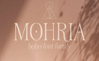 Mohria boho serif font