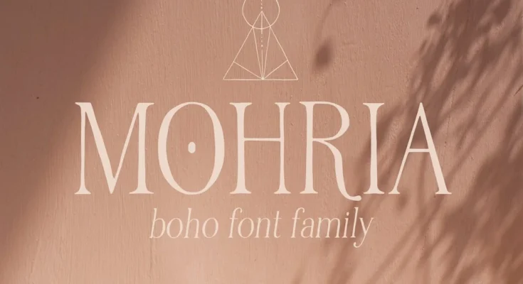 Mohria boho serif font