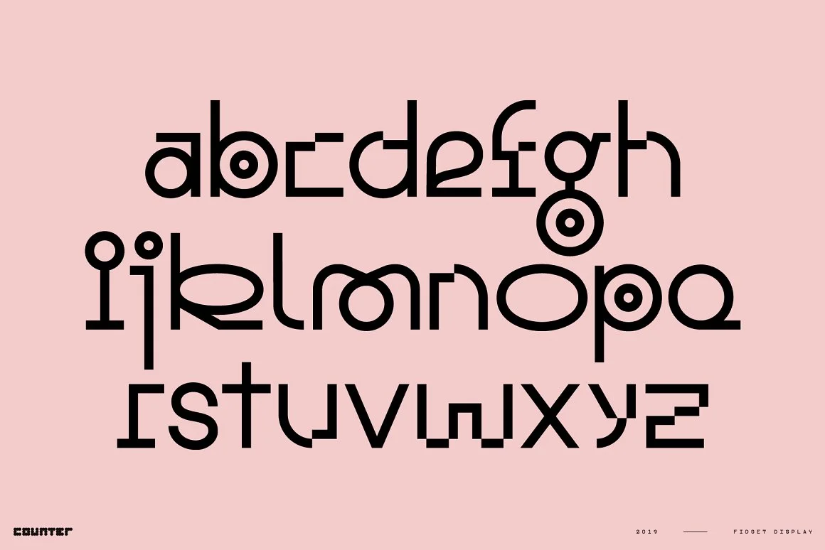 Fidget Display Font 2