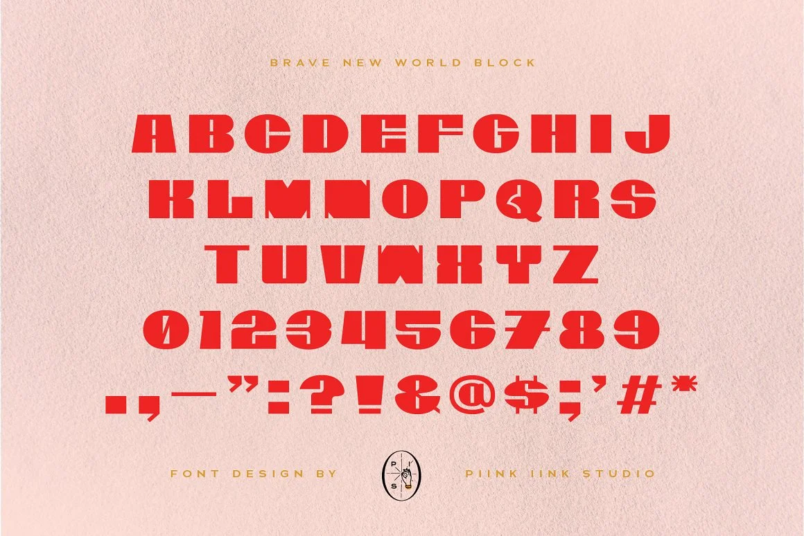 Brave New World Block - Font 2