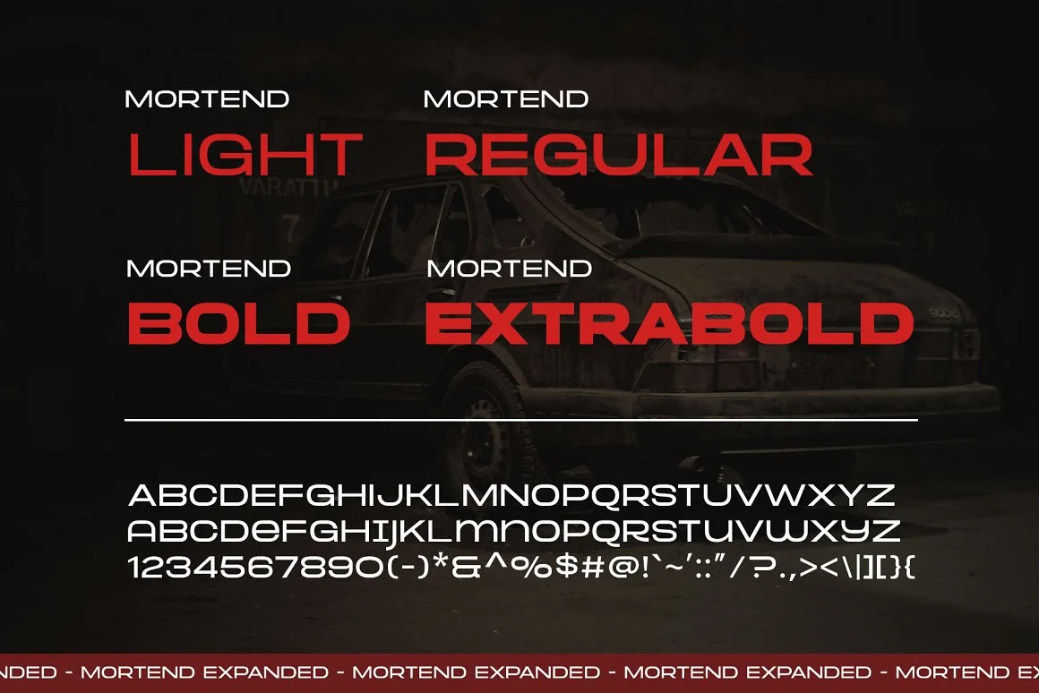 Mortend - Extended Font 4