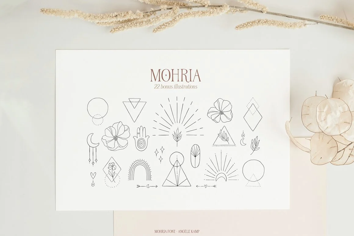 Mohria boho serif font 4