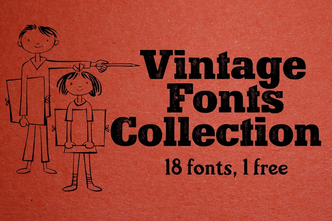 Vintage Fonts Collection - 18 fonts 2