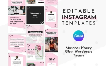 Instagram Template Pink Canva