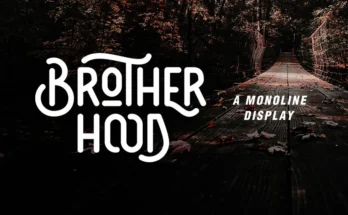 Brotherhood - Monoline Display Font