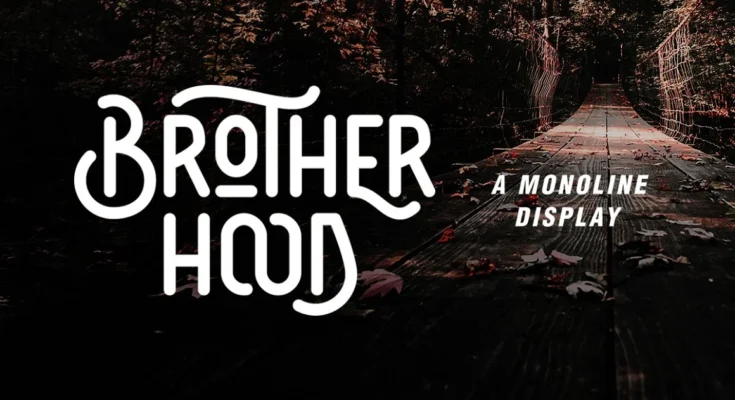 Brotherhood - Monoline Display Font