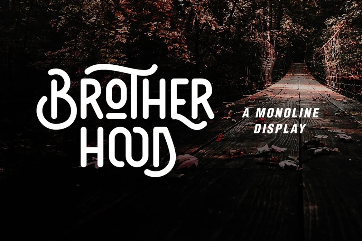 Brotherhood - Monoline Display Font