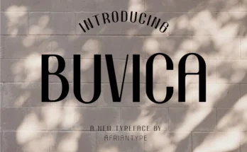 Buvica Sans Serif Font