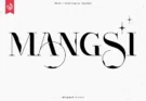 Mangsi Inked Display Typeface