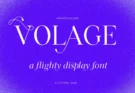 Volage Display Font