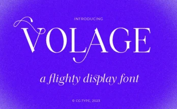 Volage Display Font