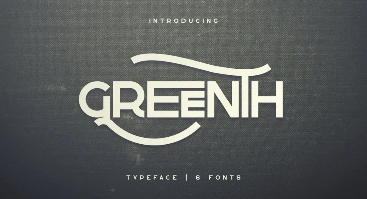Greenth Display Font